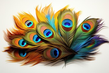 Obraz premium peacock feather background