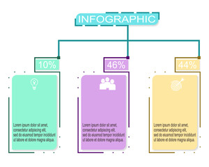 Business infographic template.Process chart business data diagram with steps, options.Vector illustration.