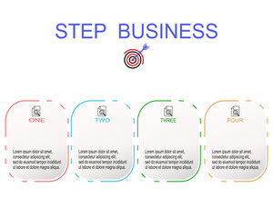 Timeline infographic elements for annual report.Business concept options or steps. Vector illustration.