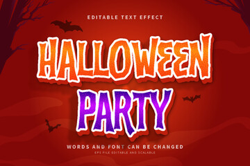 Text Effect Halloween Party