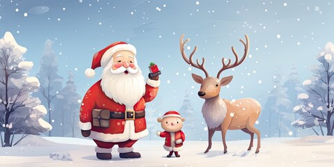 Enchanting Christmas celebrating background concept featuring a festive and magical scene