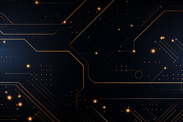Obraz premium Abstract technology digital line electronic network data innovation concept background.