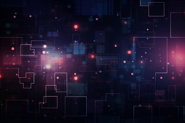 Fototapeta premium Abstract technology digital line electronic network data innovation concept background.