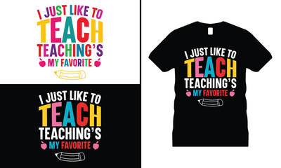Back To School Retro Teacher Kids Hippie T-Shirt Design Vector