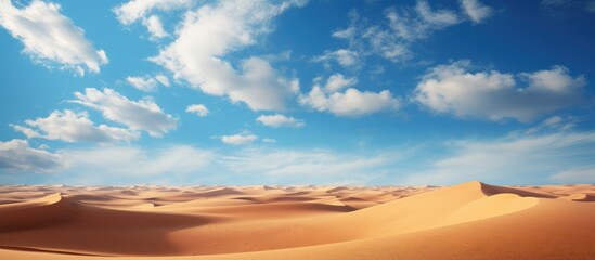 Fototapeta premium Sam Sand dunes in Rajasthan India beneath a stunning sky