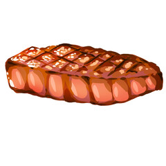 meat cooking. food drawing. food illustration.