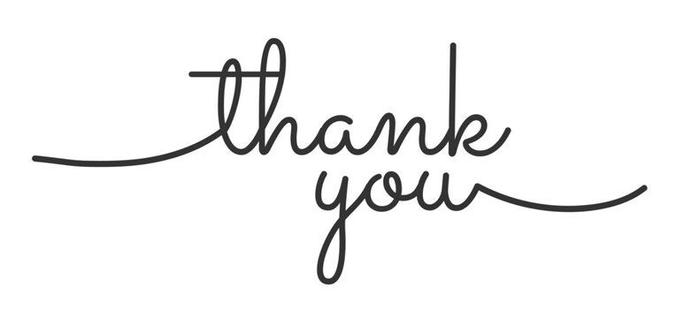 vector thank you handwritten inscription. hand drawn lettering. Thank you calligraphy. Thank you card. Vector illustration.