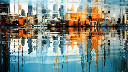 3D rendering of abstract geometric composition, digital artwork for creative graphic design.