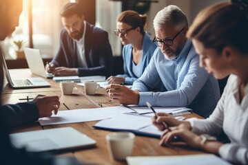 Obraz premium collaborative planning and a business team