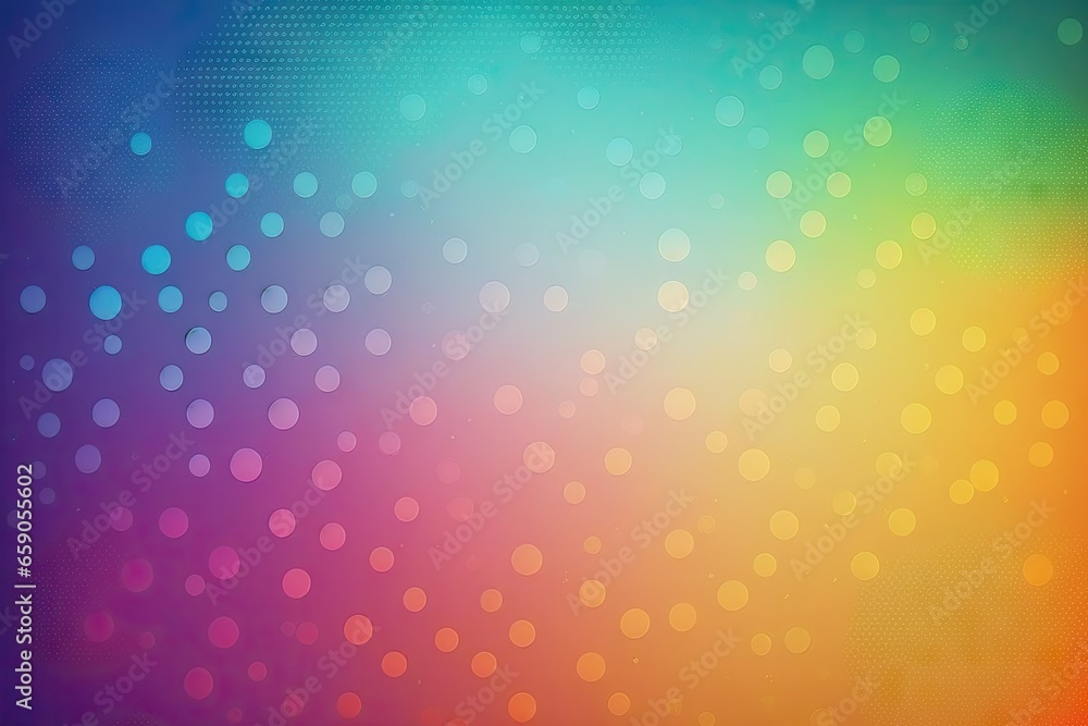 Poster abstract background with bokeh defocused lights and colorful dots