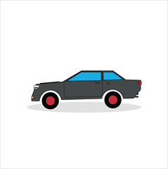 illustration of a classic sport car