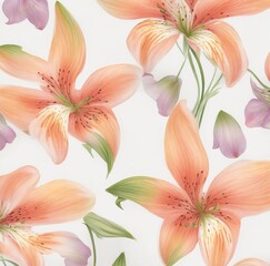 background with lilies