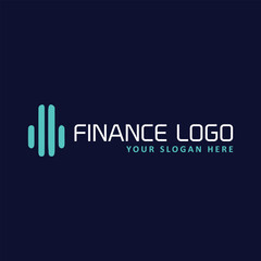 finance marketing logo design vector