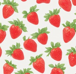 seamless pattern with strawberry