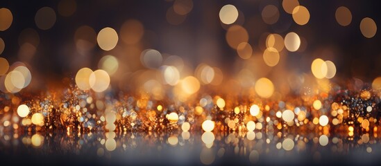 Bokeh lights background for Christmas and New Year holidays
