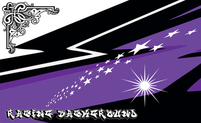 Graphic abstract stripe racing background