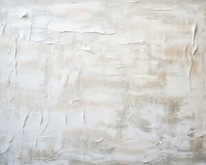 Texture of an old wall with rough plaster and painted white. Vintage light back.