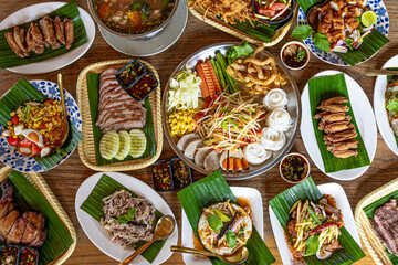 Street Thai food. Isarn style