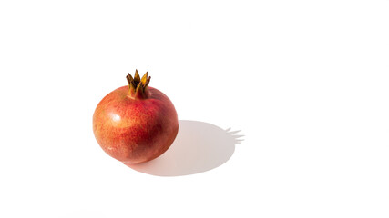 pomegranate isolated on white