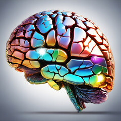 abstract brain image