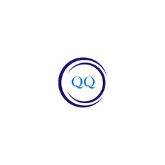 Obraz premium QQ triangle letter logo design with triangle shape. QQ logo design monogram. QQ triangle vector logo template with red color. QQ logo Simple, Elegant, and Luxurious design. 2 latter logo. QQ