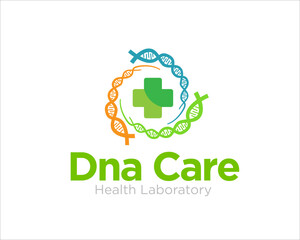circle dna care logo designs for medical service