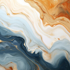Ethereal Elegance: A Dance of Blue and Gold in Abstract Marble,abstract background with waves