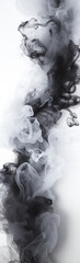 Ethereal Elegance: The Dance of Smoke,black and white smoke,black and white background