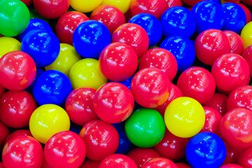 Fototapeta na wymiar Colourful play balls