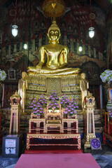 buddha statue in temple in Bangkok