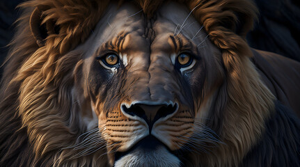 beautiful and realistic image of a Lion _01