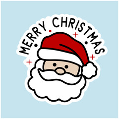 Christmas Sticker, Design Merry Christmas Sticker Ho Ho Ho Sticker Winter Sticker SVG Design