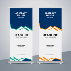 great abstract business stand banner design with modern shape.