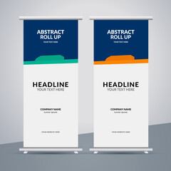 great abstract business stand banner design with modern shape.