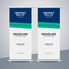 great abstract business stand banner design with modern shape.