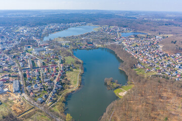 Fototapeta premium Kartuzy z drona