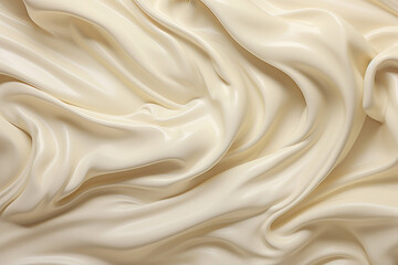 Fototapeta premium Cream background, top view