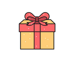 Vector Illustration of Gift Box