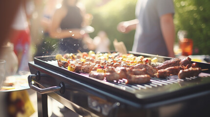 meat on the grill