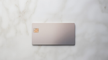 A minimalist white credit card template with a clean, pure white background and no numbers, perfect for showcasing your financial and banking designs