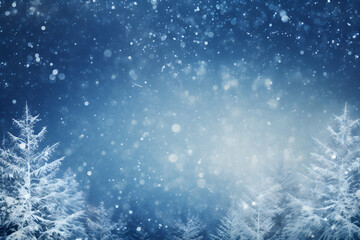 Crystal Clarity: Winter Wonderland with Copy Space