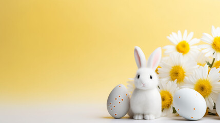 Easter rabbit with eggs, representation of Lent, this day commemorates the resurrection of Jesus Christ, and it is a great celebration in various places around the world