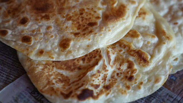 Paratha, parota, porota, parantha, roti, ruti, bread, Indian traditional food.