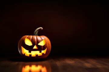 Halloween Pumpkin illustration made wit AI Generated