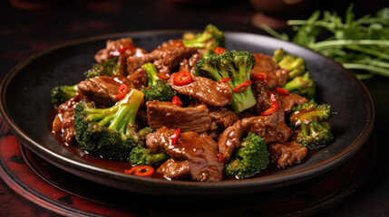 beef and broccoli stir fry in Chinese style