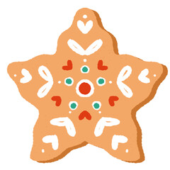 vector Christmas gingerbread cookies