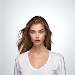Fototapeta premium portrait of a woman with hair style 