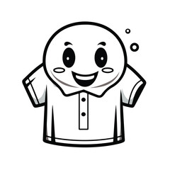 Cobratshirt design graphic, cute happy kawaii style, clear outline,