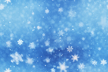 blue abstract background snowfall watercolor