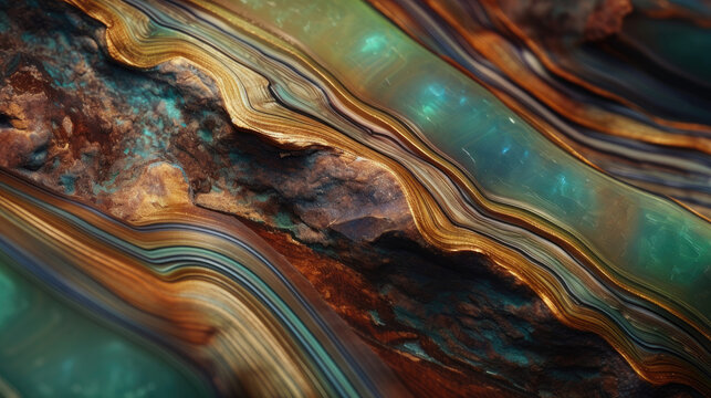 green agate rock texture